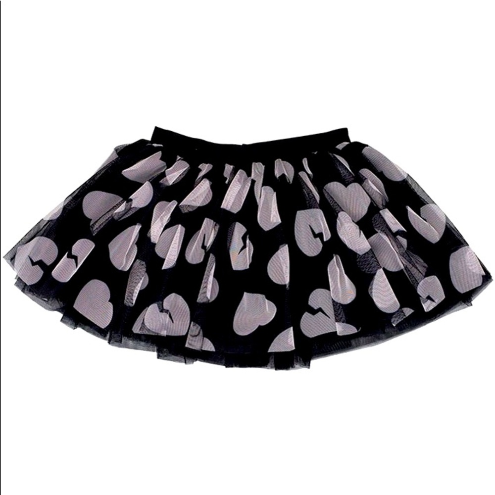 HUXBABY TULLE SKIRT HEARTS